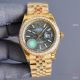 Swiss Quality Copy Rolex Datejust 41mm Watch All Gold Diamond Bezel Palm Dial (5)_th.jpg